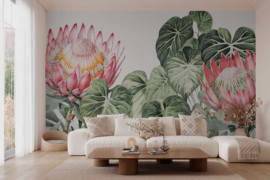 Belleza floral en tonos suaves