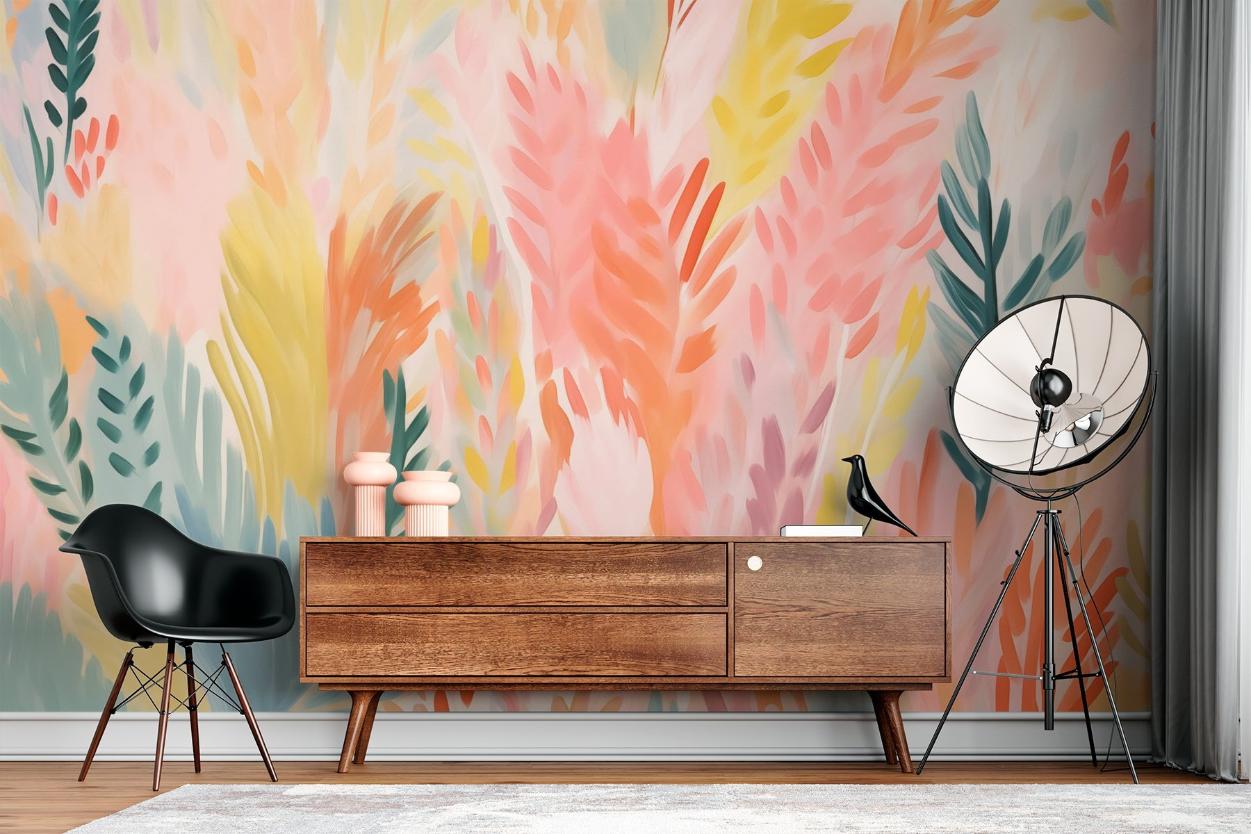 Colorful leaves on a white surface Colorful leaves on a white surface