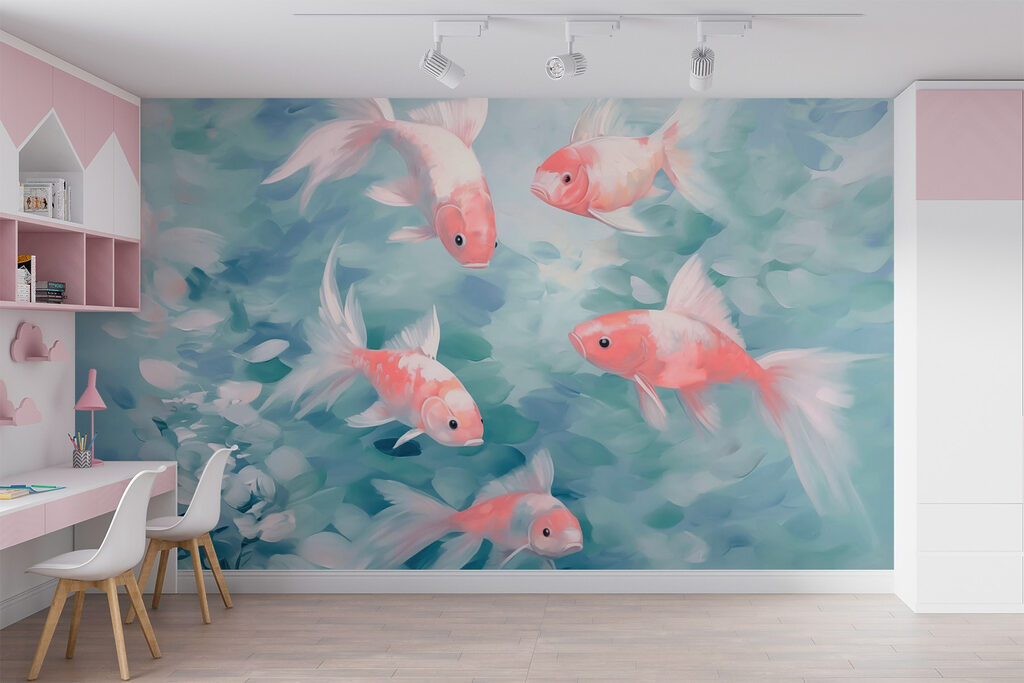 Swimming in tranquil waters together