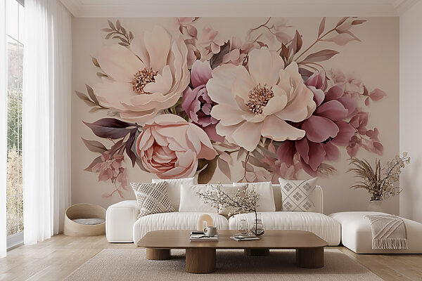 Group of flowers on a white background Group of flowers on a white background