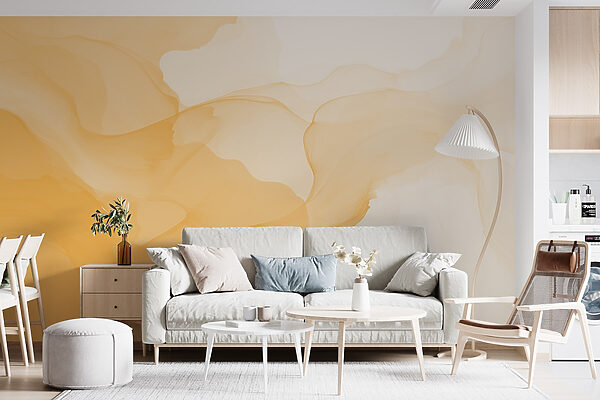 Soft waves of warm hues blending