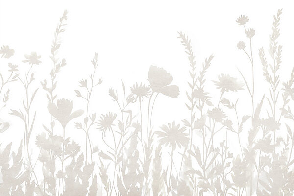 Fondo blanco con flores Fondo blanco con flores