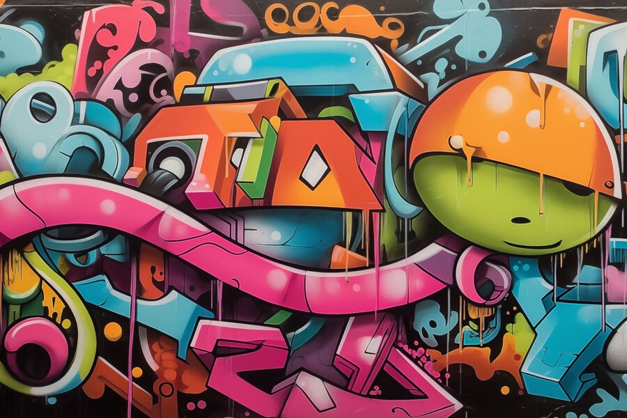 Graffiti en una pared