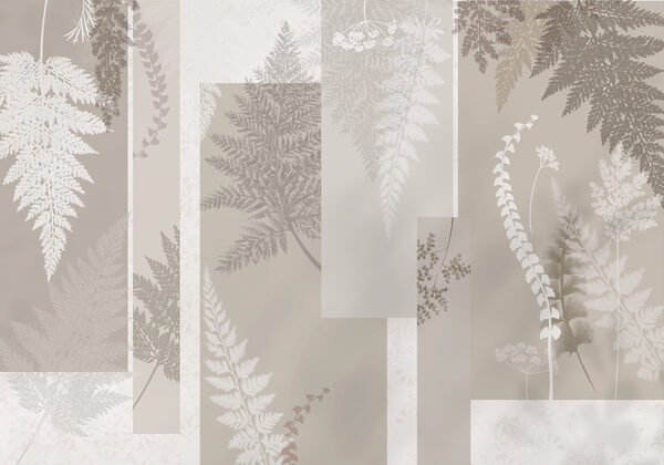 Motivo floral gris y blanco Motivo floral gris y blanco