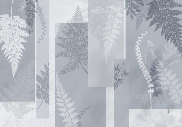 Motivo floral gris y blanco Motivo floral gris y blanco
