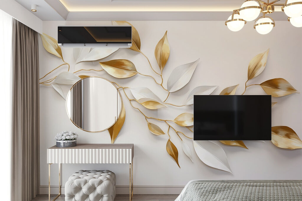 Elegant leaves in soft hues