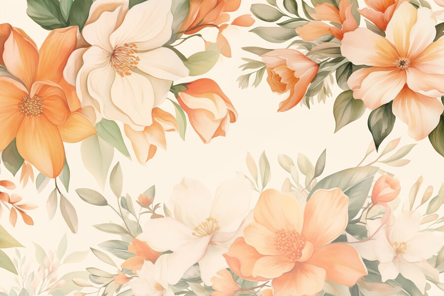 Belleza floral en tonos suaves
