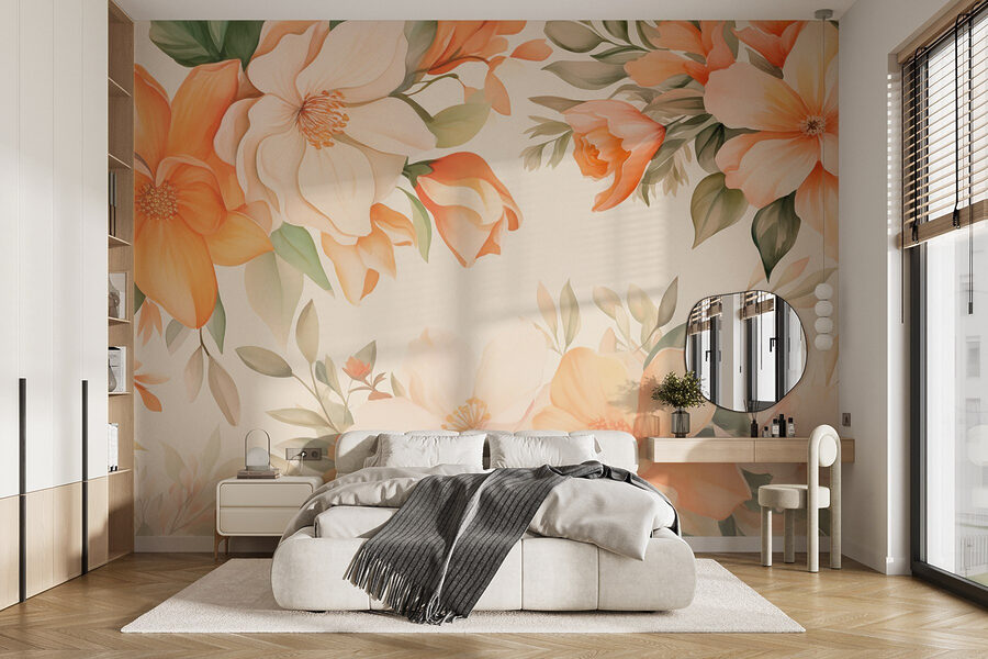 Belleza floral en tonos suaves