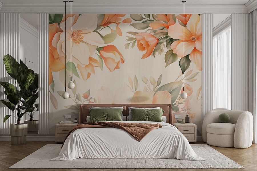 Belleza floral en tonos suaves