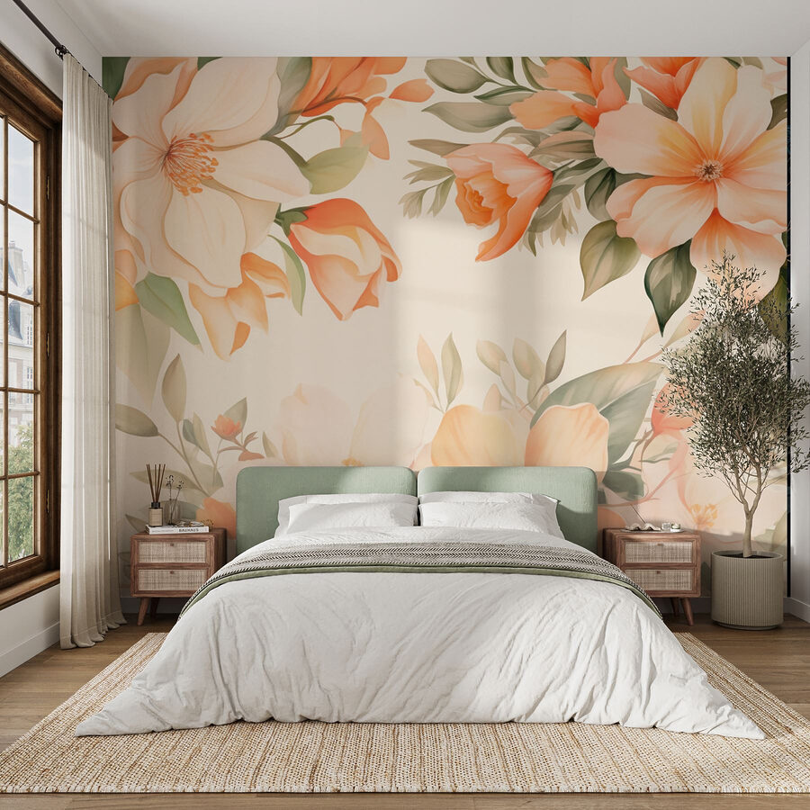 Belleza floral en tonos suaves
