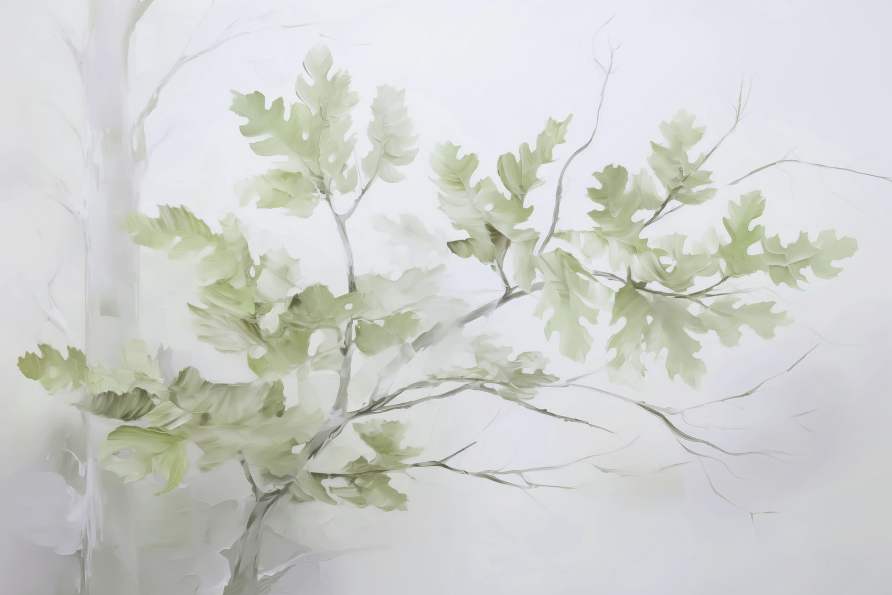 Tree branch with leaves