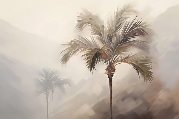 Palmeras en la niebla Palmeras en la niebla