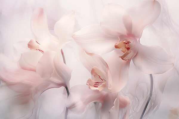 Delicate blooms in soft hues