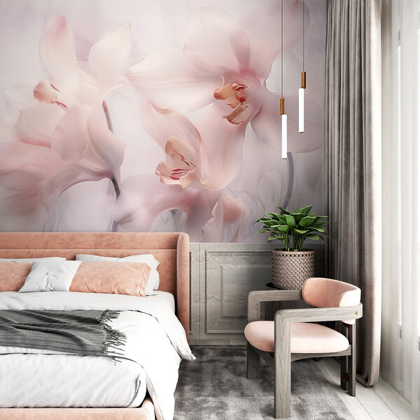 Fotomurales Fotomurales Delicadas flores en tonos suaves (SKU: w03781)