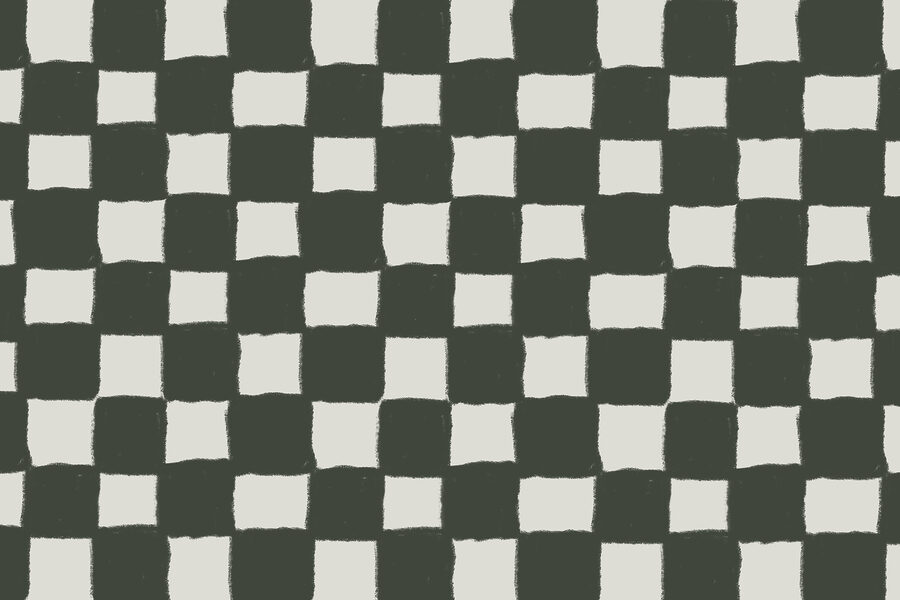 Diseño a cuadros en blanco y negro
