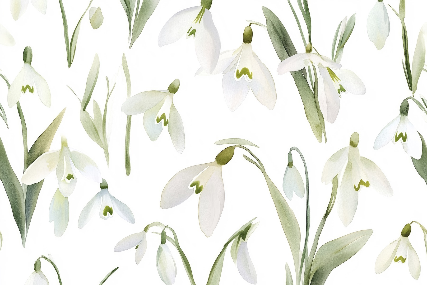 Pattern of white flowers