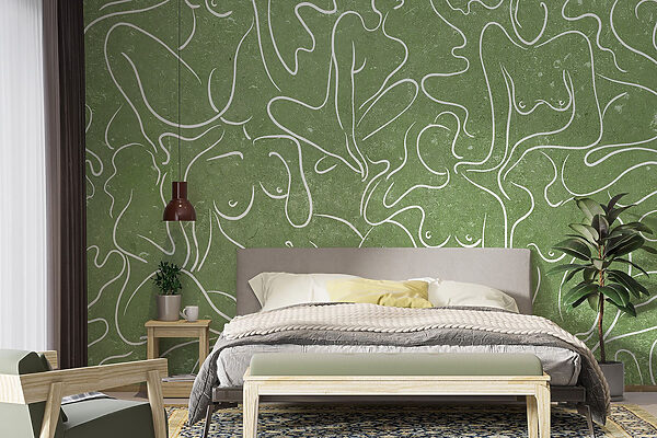 Drawing of a group of women Drawing of a group of women