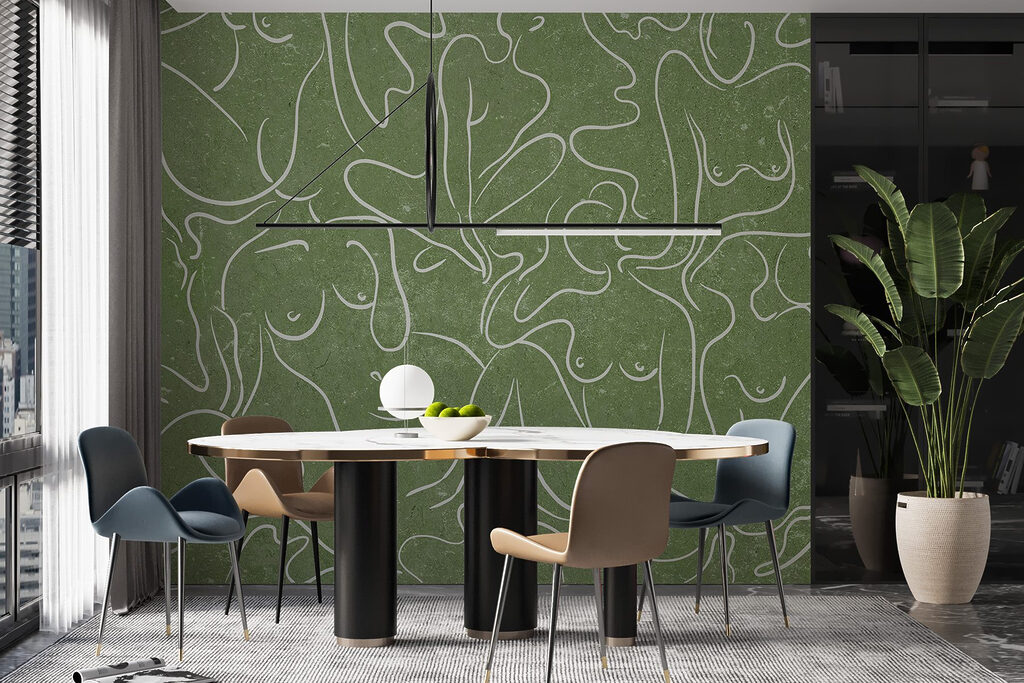 Drawing of a group of women Drawing of a group of women