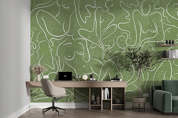 Drawing of a group of women Drawing of a group of women