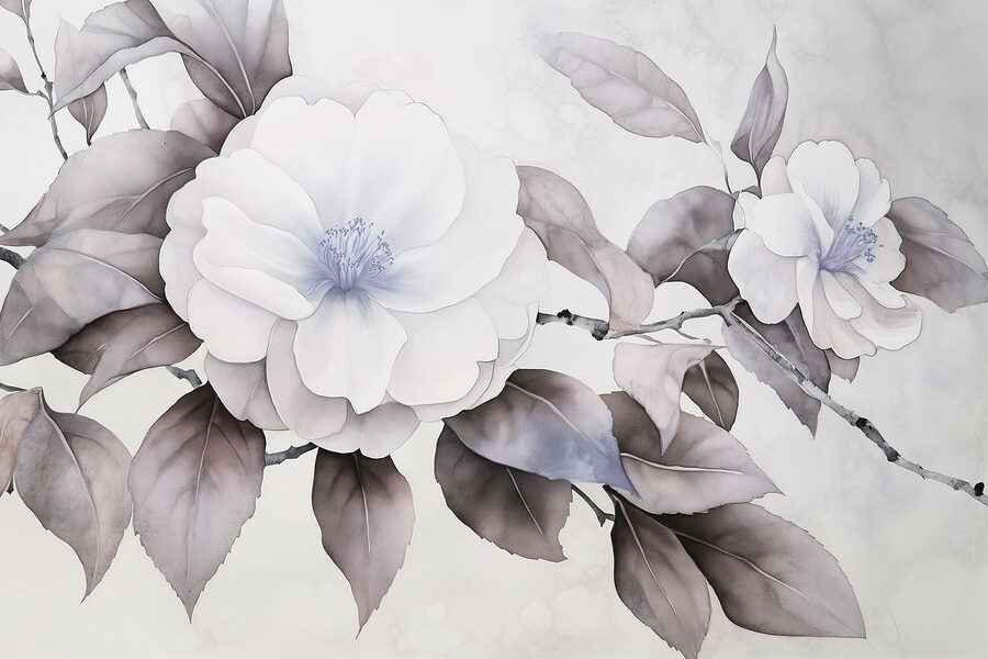 Wall murals Painting of a flower