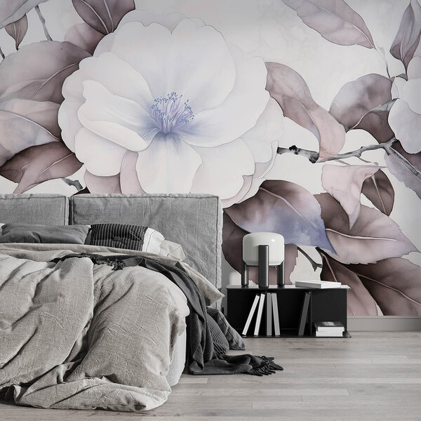 Wall murals Painting of a flower Wall murals Painting of a flower