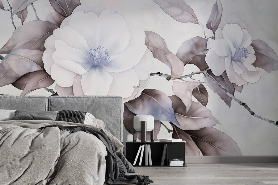Wall murals Painting of a flower