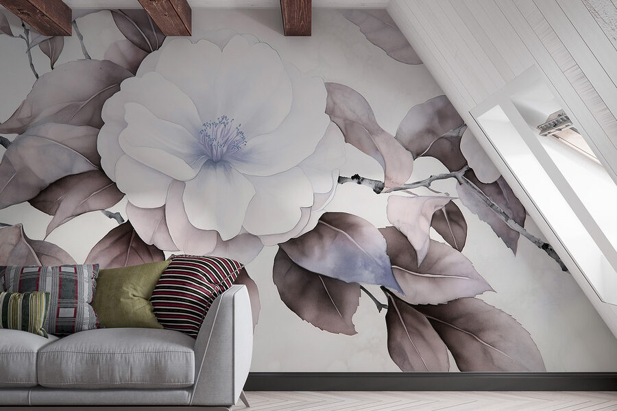 Wall murals Painting of a flower
