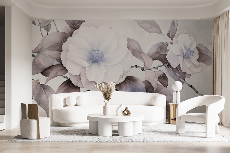 Wall murals Painting of a flower