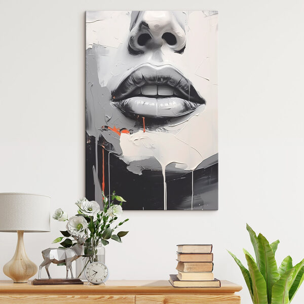 Cuadros Cuadro de los labios de una mujer