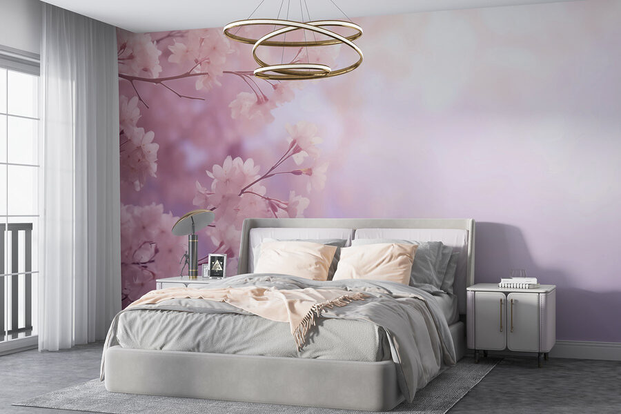 Flores suaves en un momento pastel