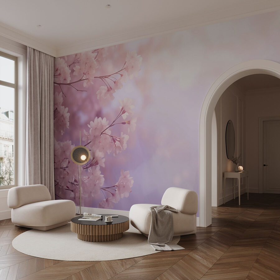 Flores suaves en un momento pastel