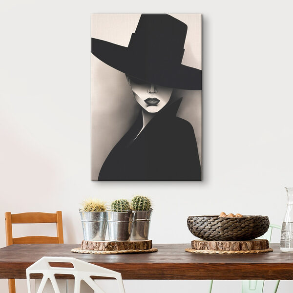 Cuadros Mujer con sombrero