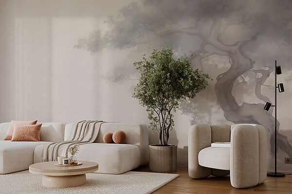 Árbol con una roca al fondo Árbol con una roca al fondo