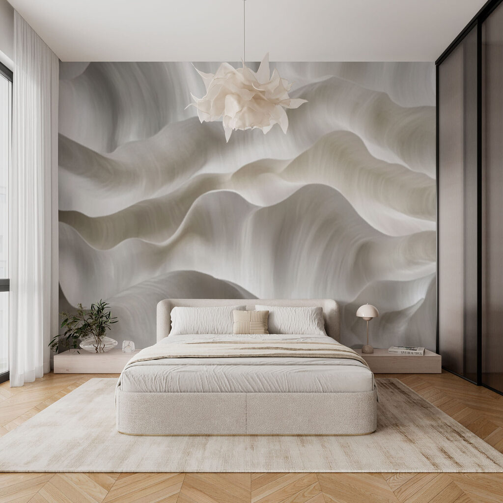 - Flowing textures in soft hues - Flowing textures in soft hues