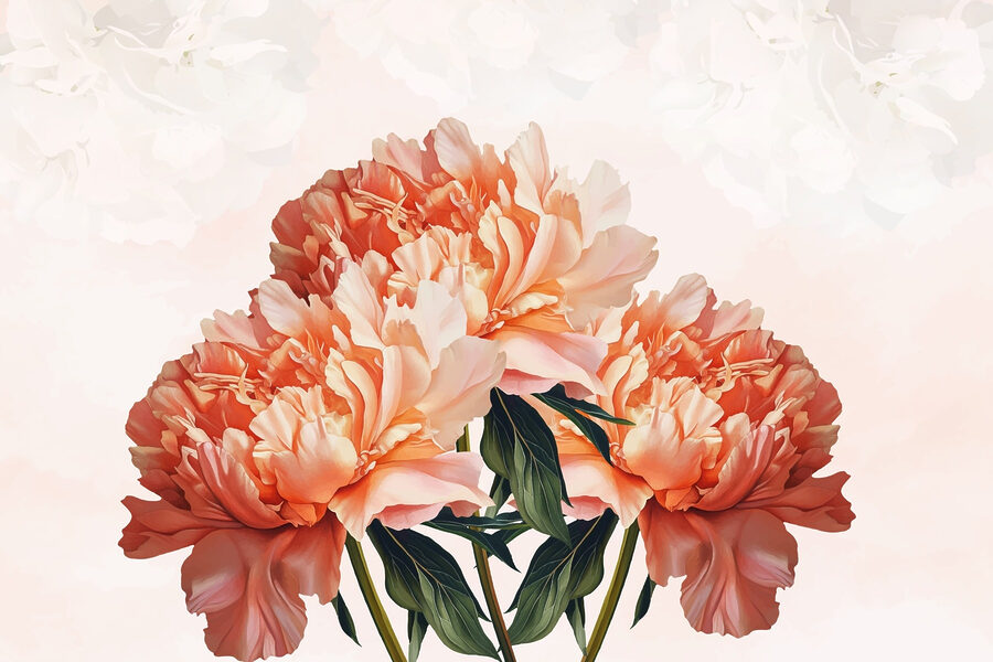 Grupo de flores rosas