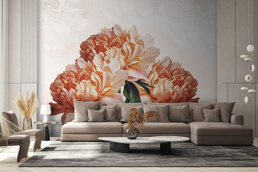 Grupo de flores rosas