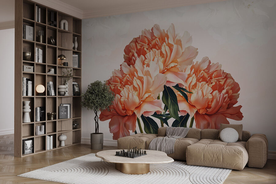 Grupo de flores rosas
