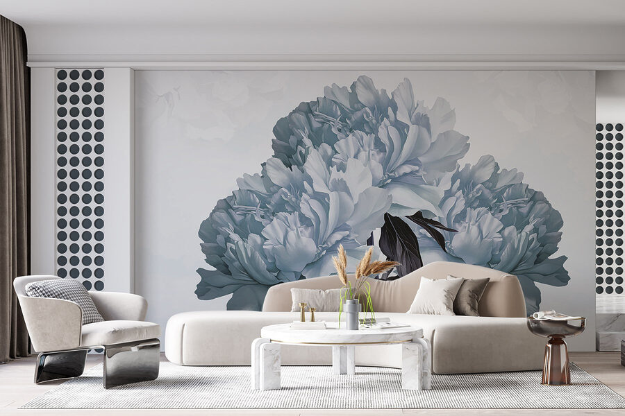 Elegantes flores en tonos suaves