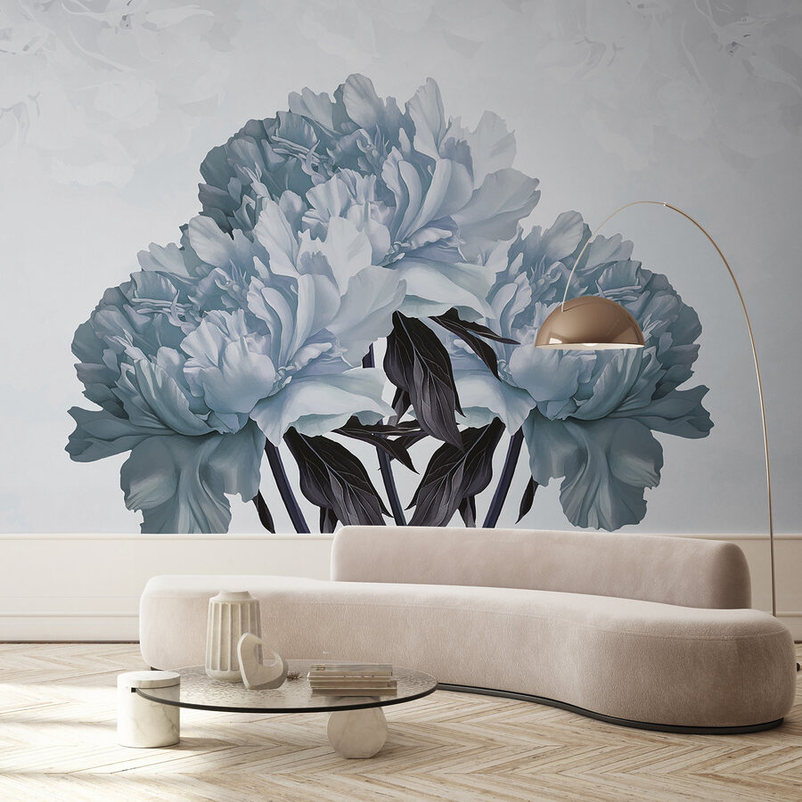 Elegantes flores en tonos suaves