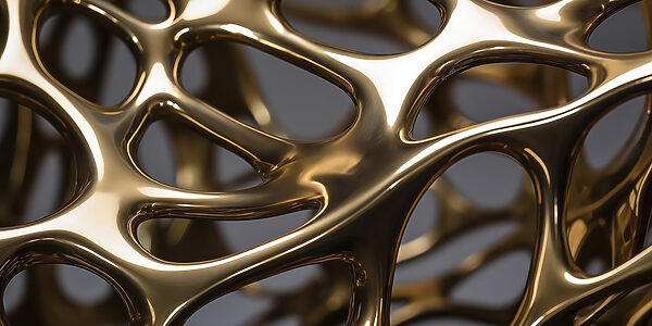 Intricate network of metallic lines Intricate network of metallic lines