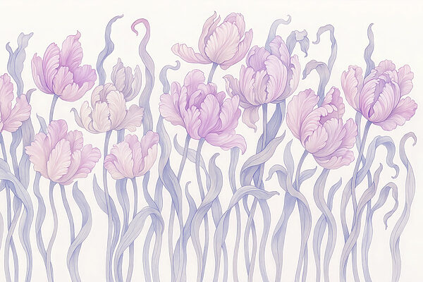 Grupo de flores moradas Grupo de flores moradas