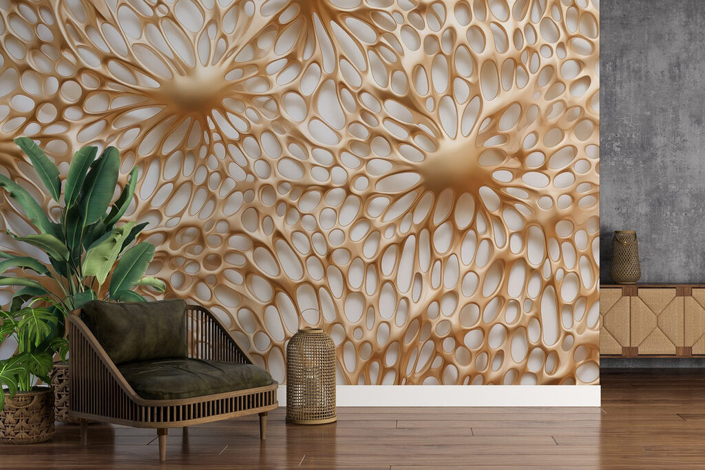 Intricate organic patterns in soft hues Intricate organic patterns in soft hues