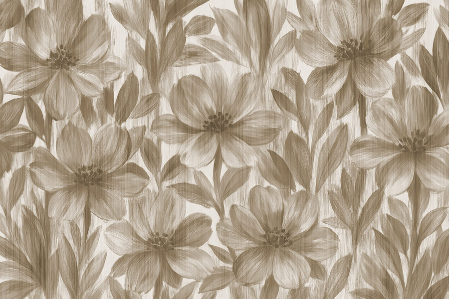 Motivos florales en tonos suaves