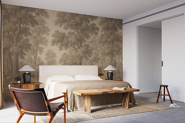 Fotomurales Fotomurales Paisaje con árboles y un río (SKU: w03822v2)