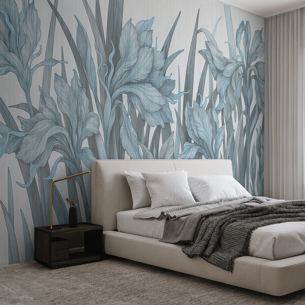 Fotomurales Fotomurales Delicadas flores en tonos tranquilos (SKU: w03829v2)