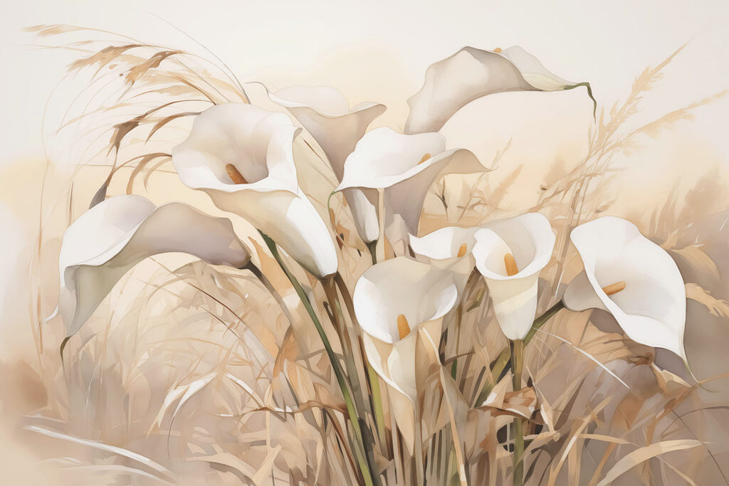 Group of white flowers Group of white flowers