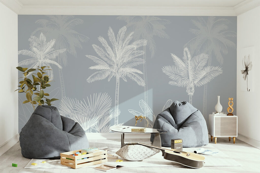 Group of palm trees