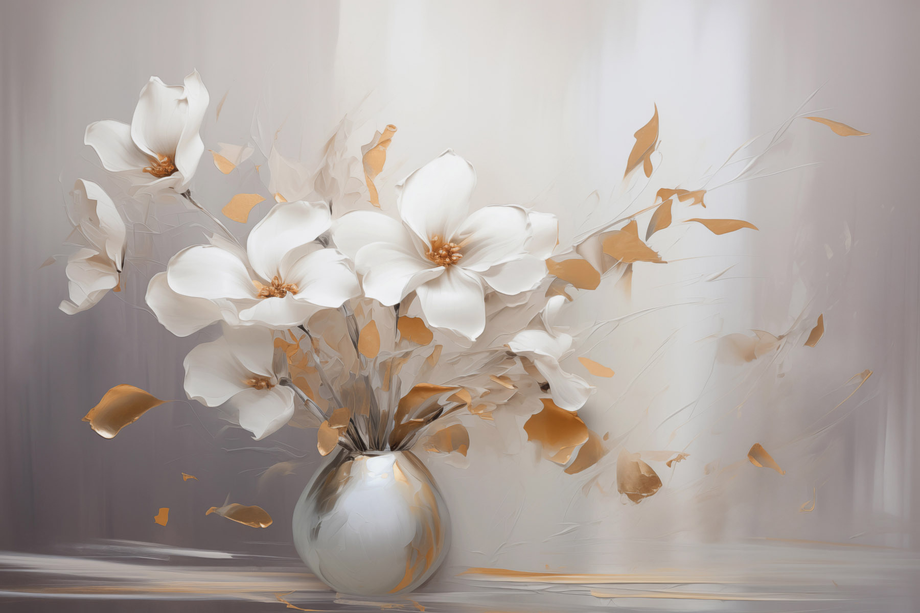 Elegant flowers in a stylish vase Elegant flowers in a stylish vase
