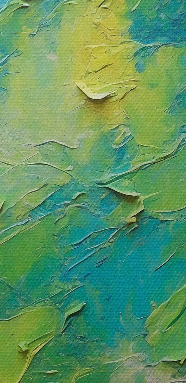 Painting of mountains and clouds