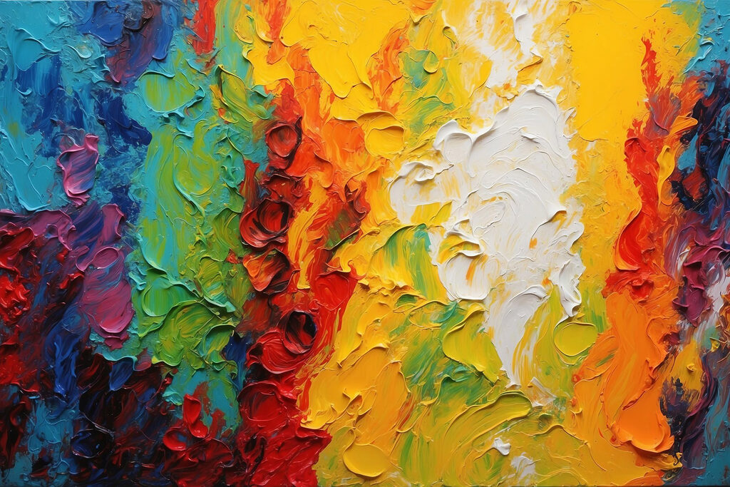 Painting of different colors Painting of different colors